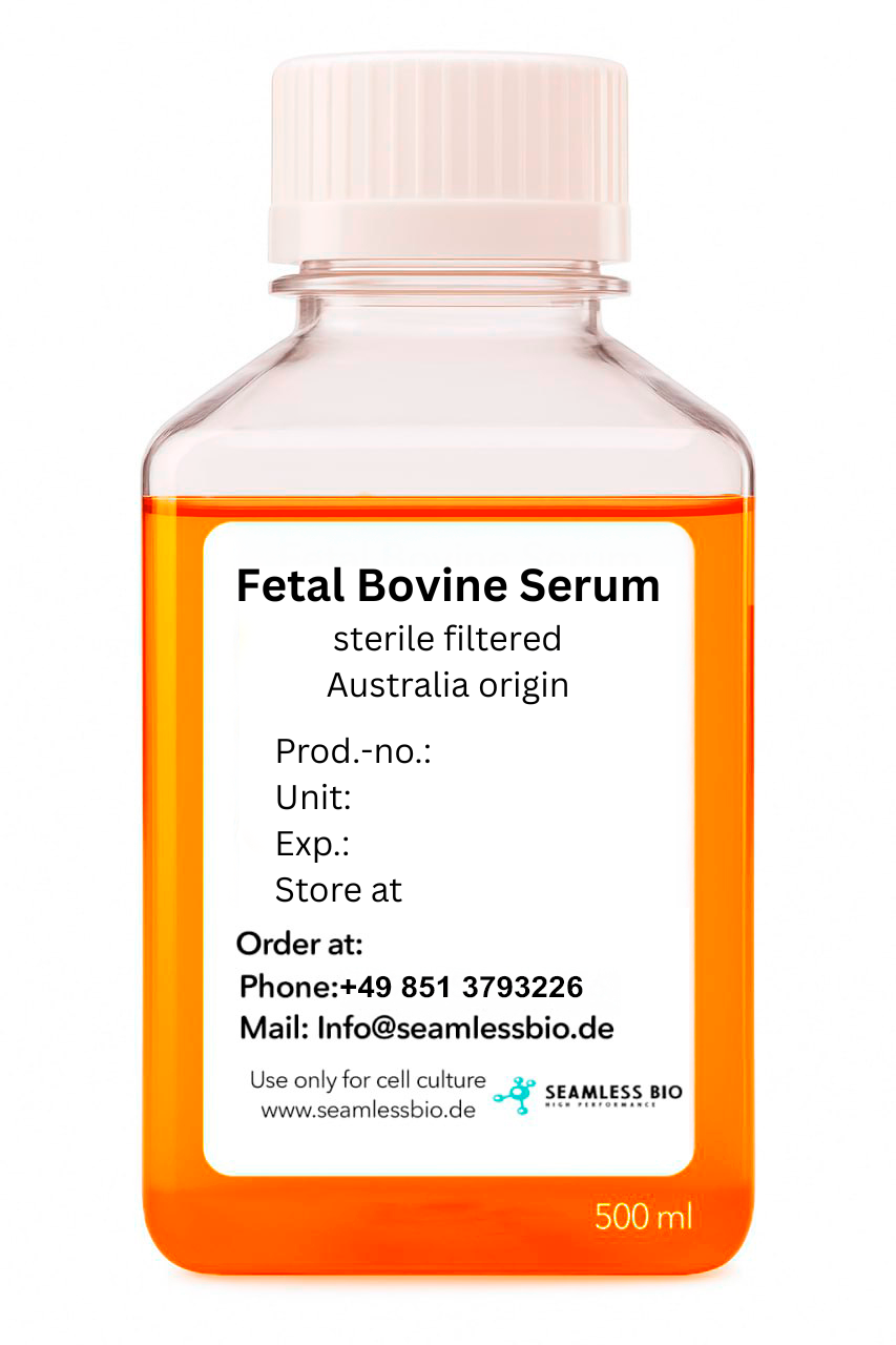 Fetal Bovine Serum Australia origin sterile filtered