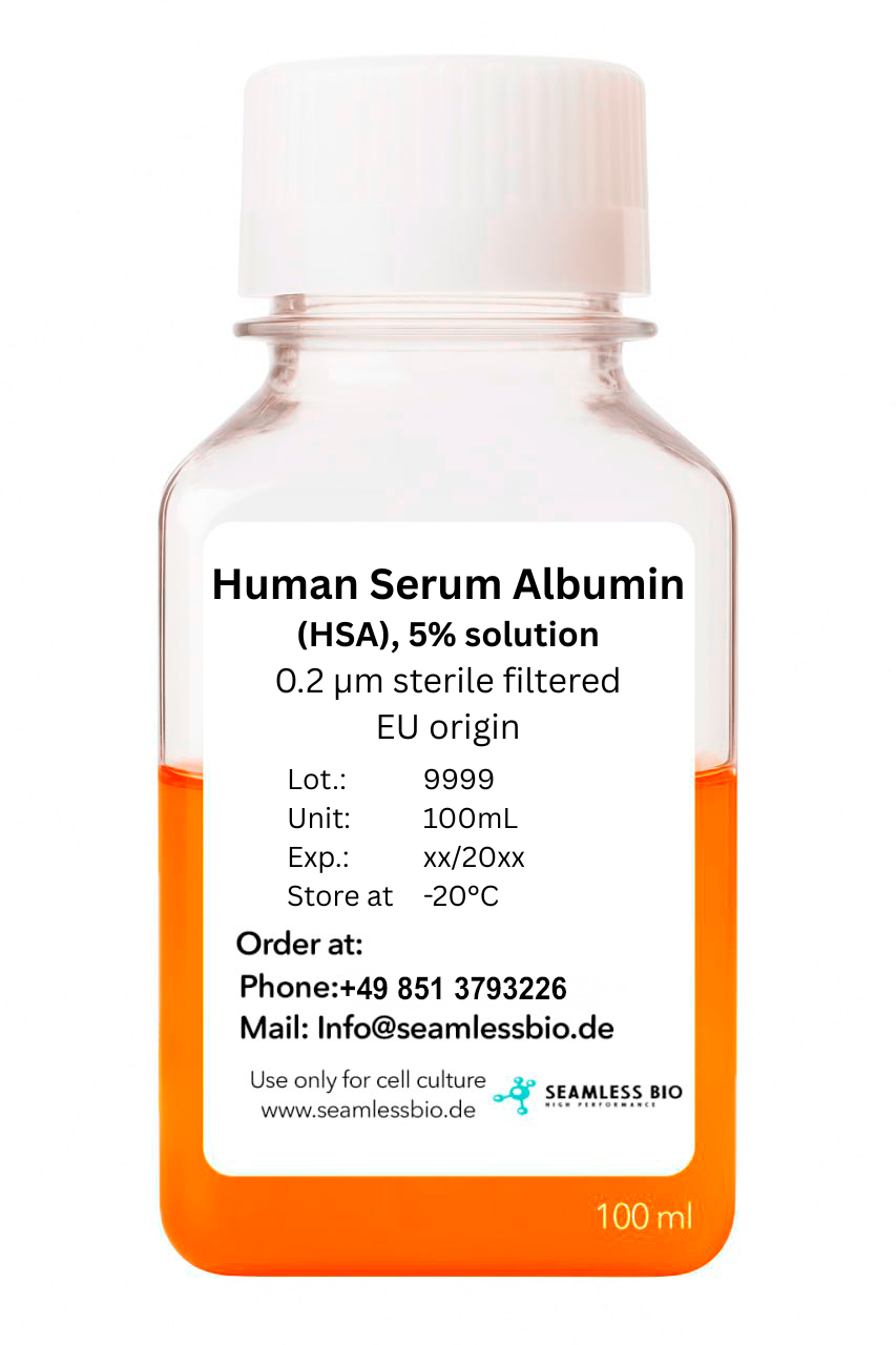 Human Serum Albumin 5% solution in Bottles