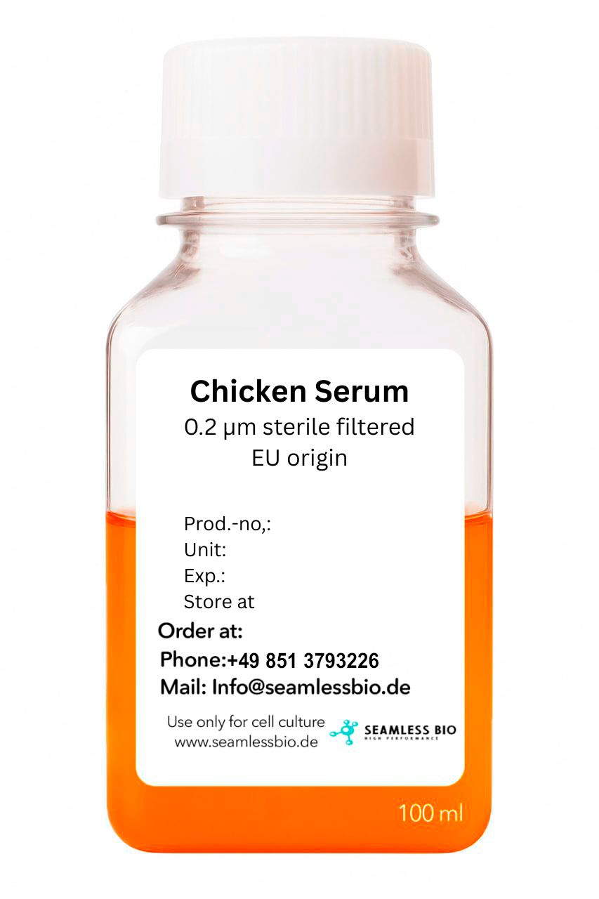 Chicken serum for vaccine production