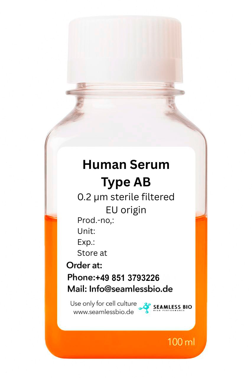 Human Serum Type AB Male | EU/US Origin | sterile